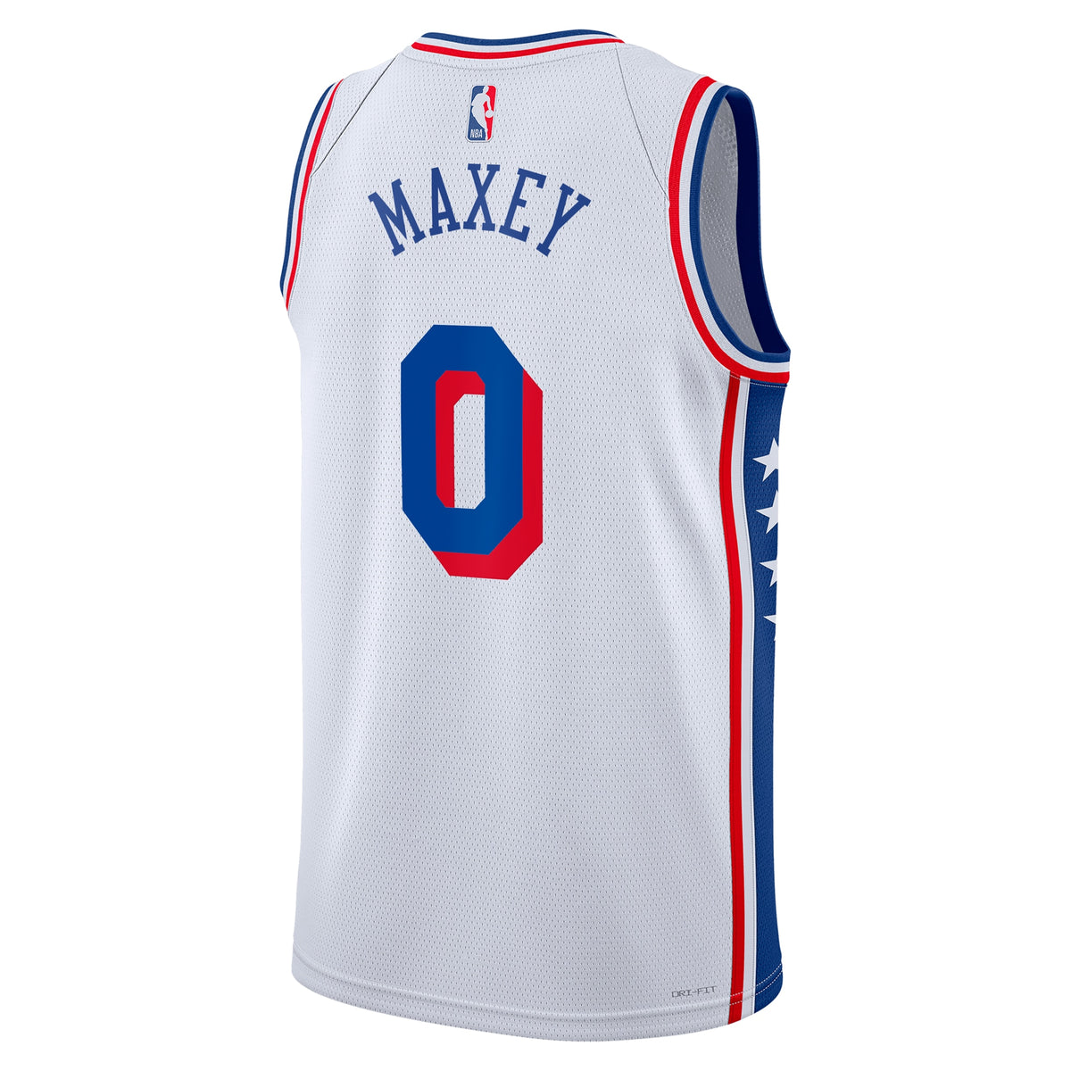 Philadelphia 76ers Tyrese Maxey Nike Association Swingman Jersey - White - Unisex