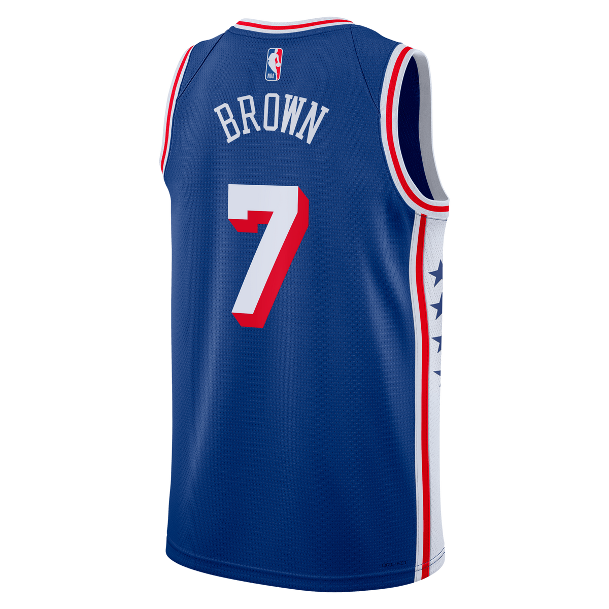 Philadelphia 76ers Jaylen Brown Nike Icon Swingman Jersey - Royal - Youth