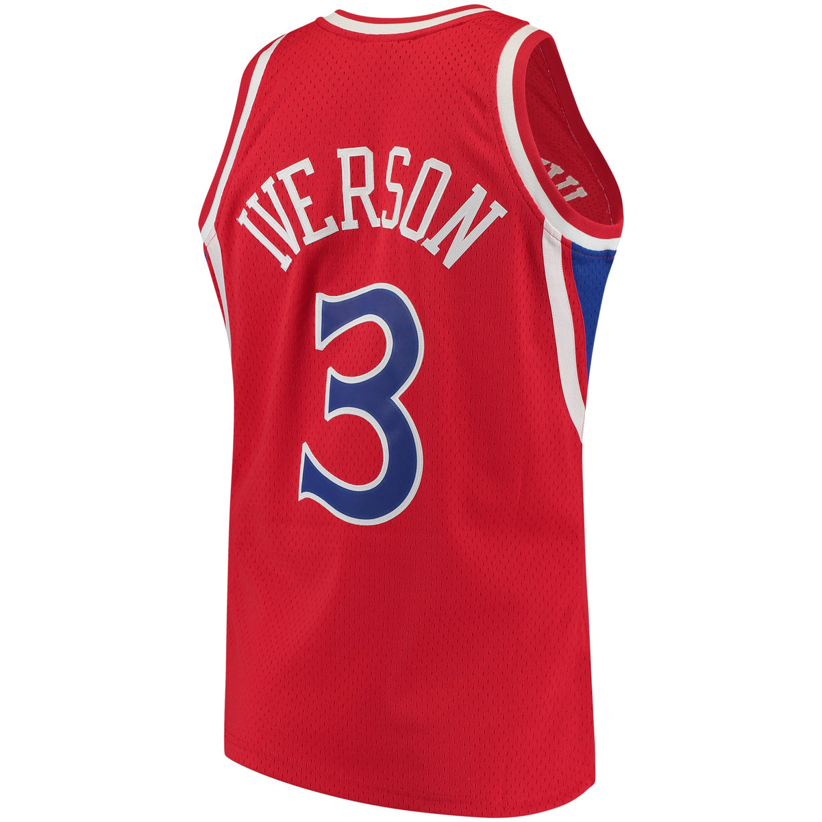 Philadelphia 76ers Allen Iverson Mitchell & Ness 1996-97 Hardwood Classics Swingman Jersey - Red - Men's