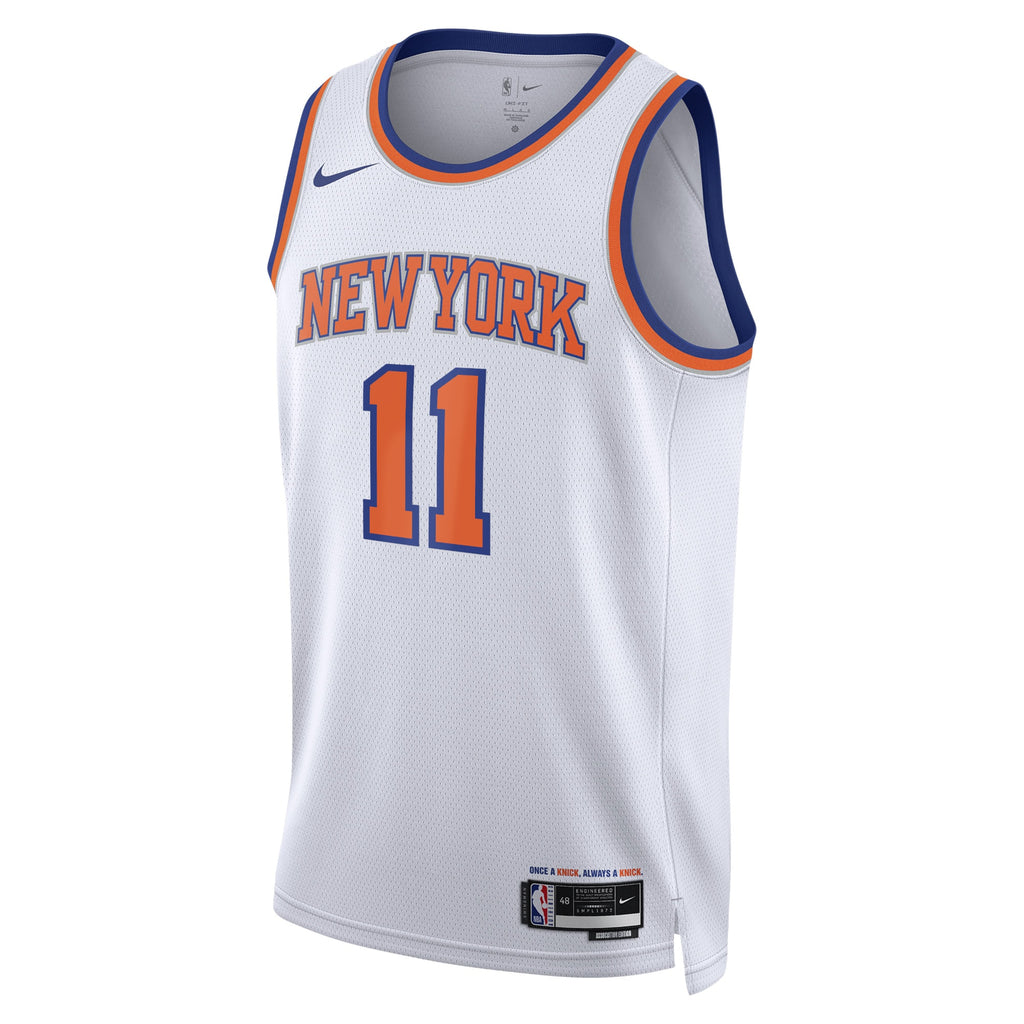 New York Knicks Jalen Brunson Nike Association Swingman Jersey - White - Unisex