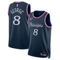 Philadelphia 76ers Paul George Nike 2025/26 City Swingman Jersey - Navy - Unisex
