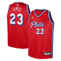 Philadelphia 76ers LeBron James Jordan Statement Swingman Jersey - Red - Youth