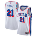 Philadelphia 76ers Joel Embiid Nike Association Swingman Jersey - White - Unisex