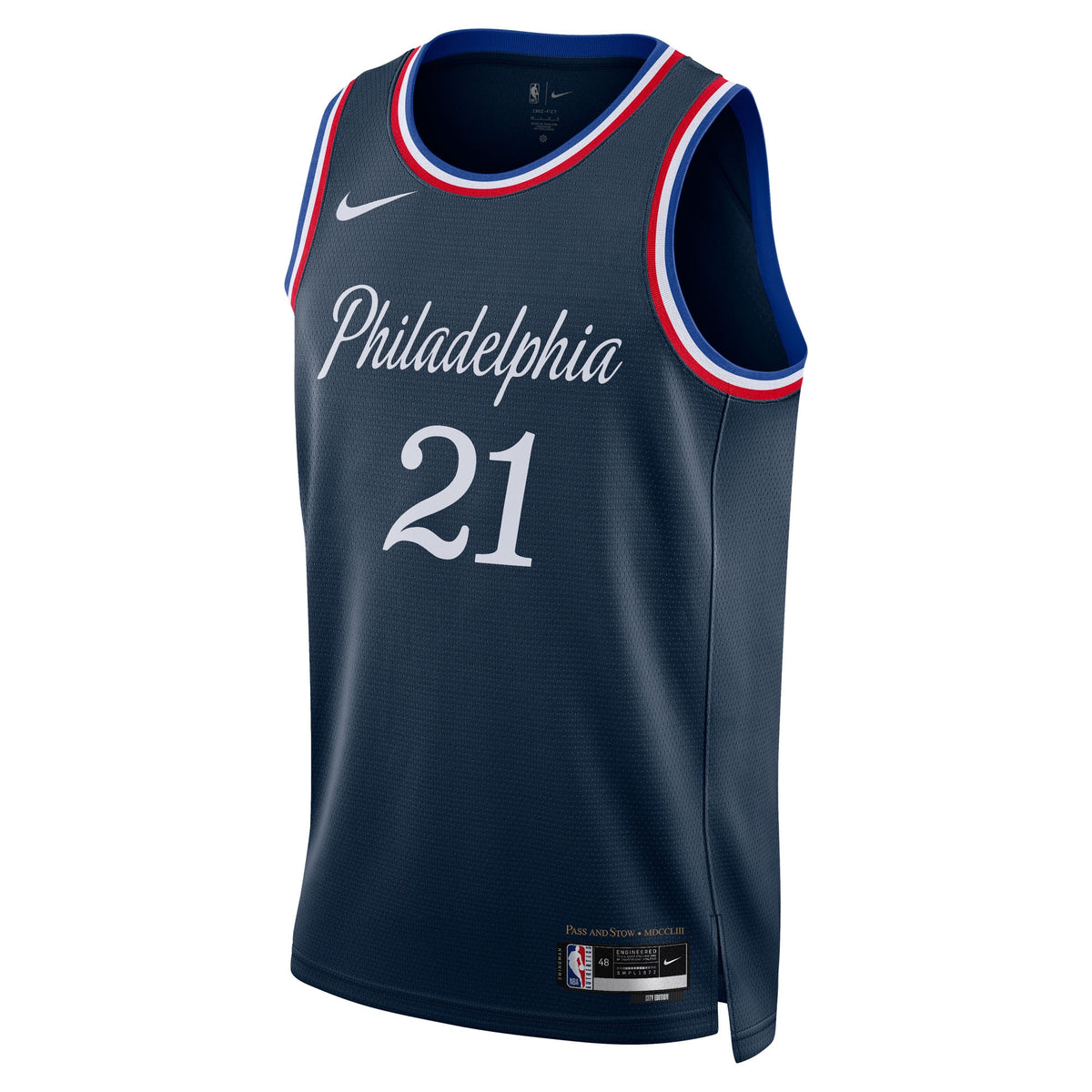 Philadelphia 76ers Joel Embiid Nike 2025/26 City Swingman Jersey - Navy - Unisex