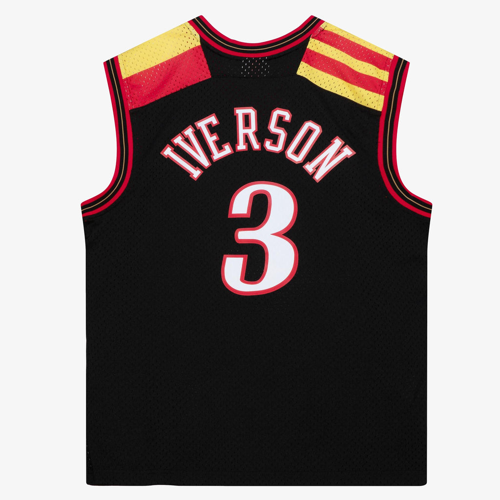 Philadelphia 76ers Allen Iverson Mitchell & Ness 2006 Alternate Spain Authentic Jersey - Black