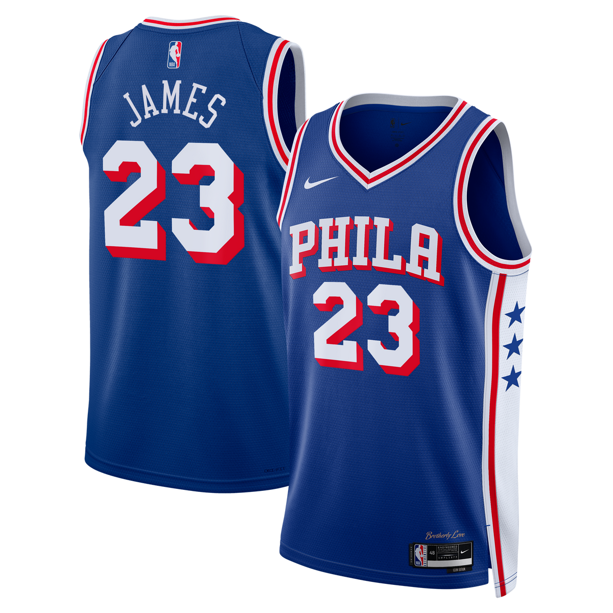 Philadelphia 76ers LeBron James Nike Icon Swingman Jersey - Royal - Youth