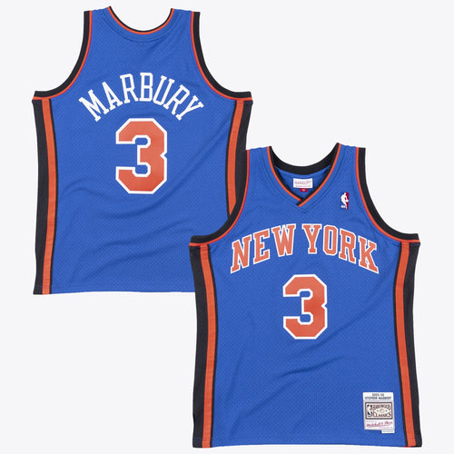 New York Knicks Stephon Marbury Mitchell & Ness 2006 Swingman Authentic Jersey - Royal Blue