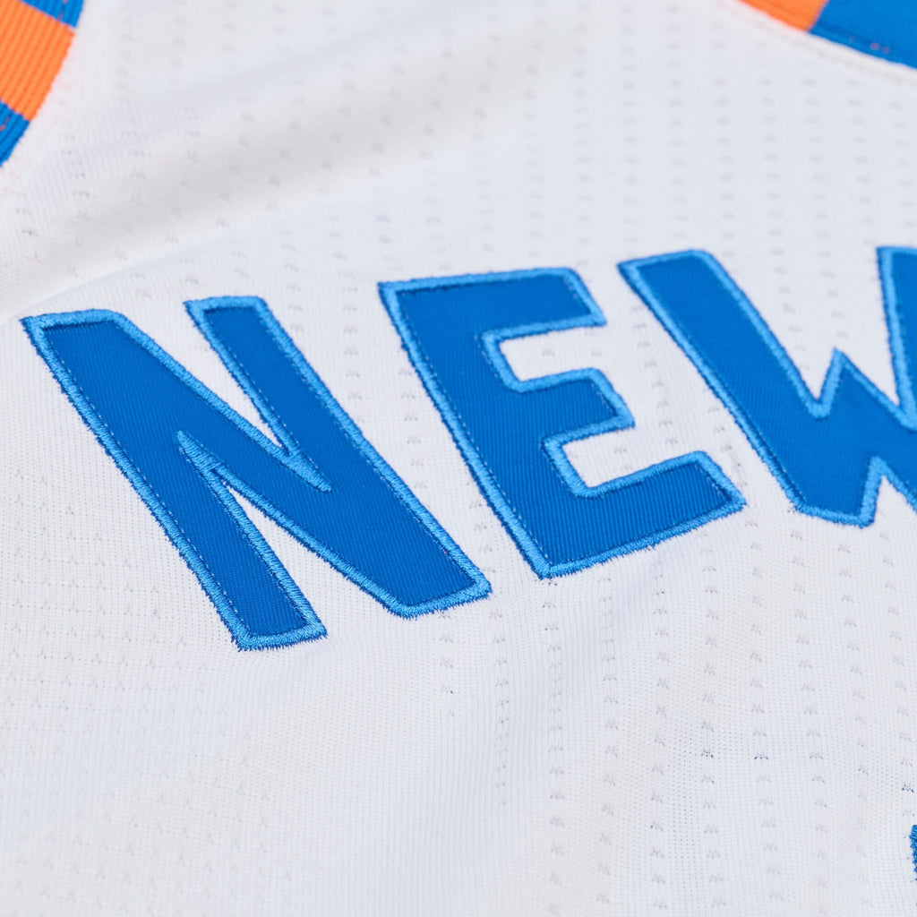 New York Knicks Carmelo Anthony Mitchell & Ness 2015-16 Hardwood Classics Authentic Jersey - White - Men's
