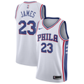 Philadelphia 76ers LeBron James Nike Association Swingman Jersey - White - Youth
