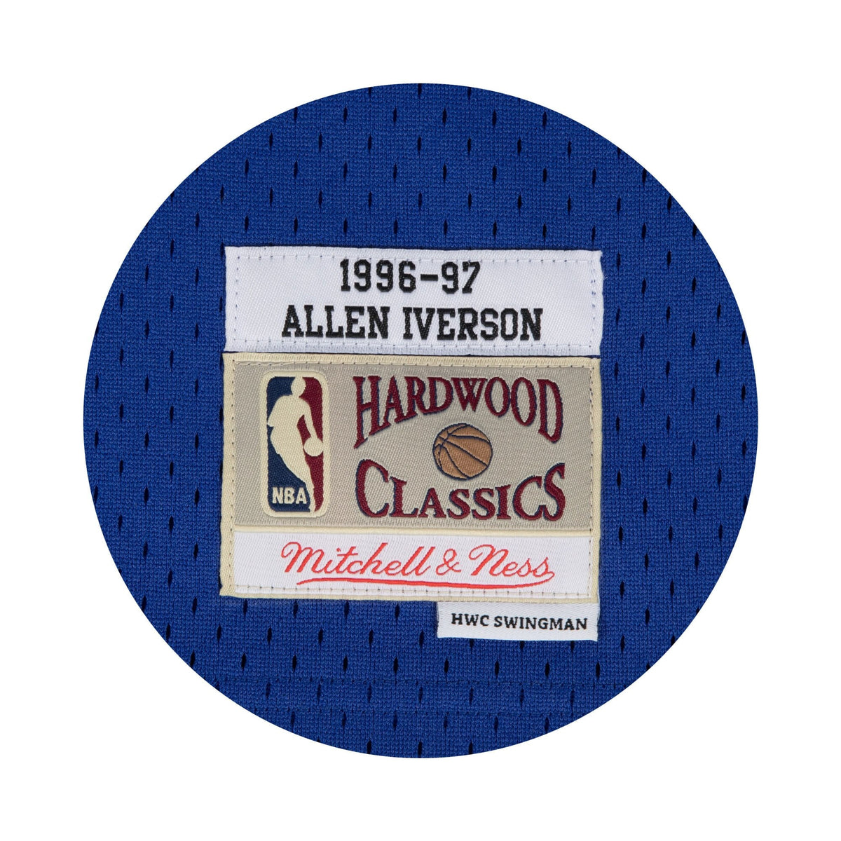 Philadelphia 76ers Allen Iverson Mitchell & Ness 1997 Hardwood Classics Alternate Swingman Jersey - Blue - Men's