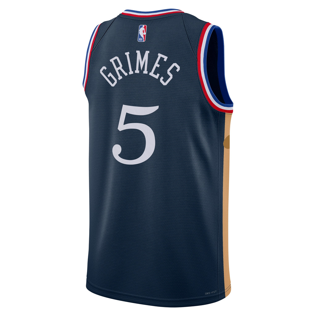 Philadelphia 76ers Quentin Grimes Nike 2025/26 City Swingman Jersey - Navy - Unisex